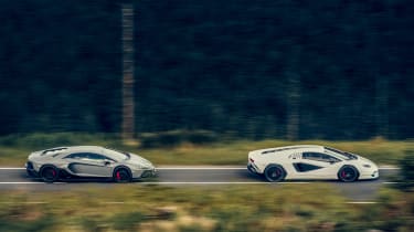 Lamborghini Aventador Ultimae and Lamborghini Countach